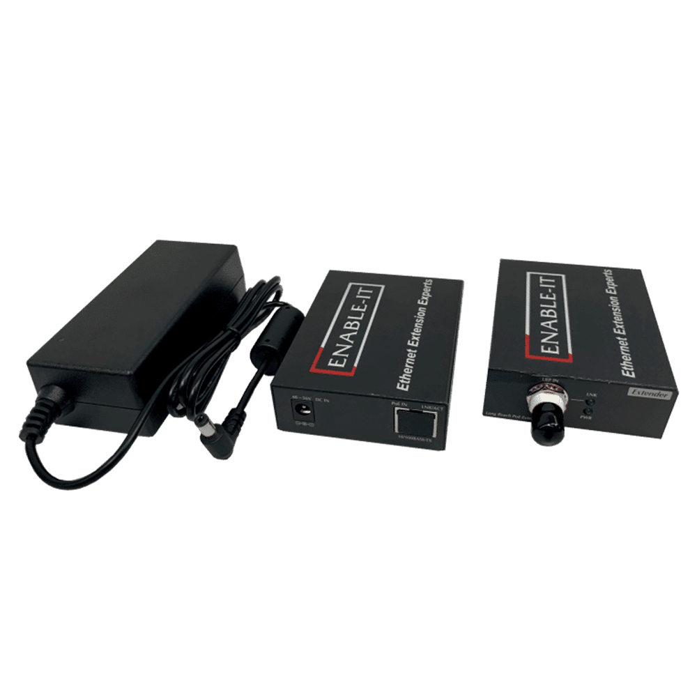 Enable-IT 821CP 1-Port Coax PoE Extender Kit - 100Mbps PoE